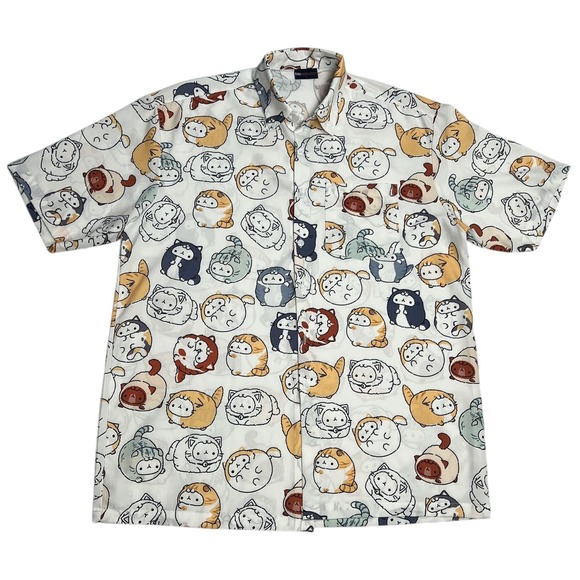 Other - Men's Thai Casual Printed Loose-Fit Shirt -authentic From Thailand Button Up - L